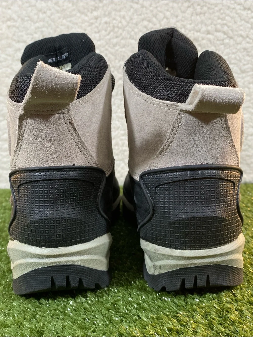 Polaris Thermolite Winter Snow Boots Mens Size 8 Grey Black Suede 077070303